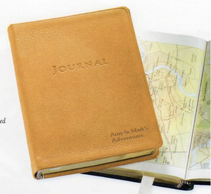 Leather Soft Cover Amelia Earhart Travel Journal - 4 x 6"