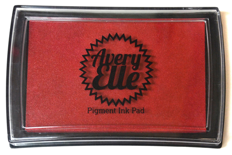 Our Cherry Pigment Ink Pad is a gorgeous shade of red and matches our Cherry premium card stock. Our water-based premium pigment inks offer fantastic coverage with our clear stamps and are fast drying, embossable, acid free and non-toxic.