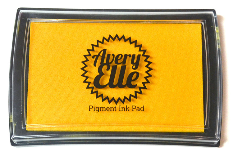 Our Mimosa Pigment Ink Pad is a gorgeous shade of yellow and matches our Mimosa premium card stock. Our water-based premium pigment inks offer fantastic coverage with our clear stamps and are fast drying, embossable, acid free and non-toxic. Made in Taiwan