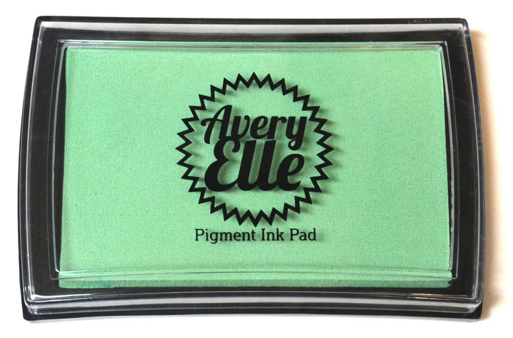 Our Mint To Be Pigment Ink Pad is a gorgeous shade of mint green and matches our Mint To Be premium card stock. Our water-based premium pigment inks offer fantastic coverage with our clear stamps and are fast drying, embossable, acid free and non-toxic. Made in Taiwan