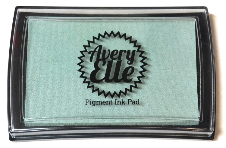 Our Sea Glass Pigment Ink Pad is a gorgeous shade of blue and coordinates with our Sea Glass premium card stock. Our water-based premium pigment inks offer fantastic coverage with our clear stamps and are fast drying, embossable, acid free and non-toxic. Made in Taiwan