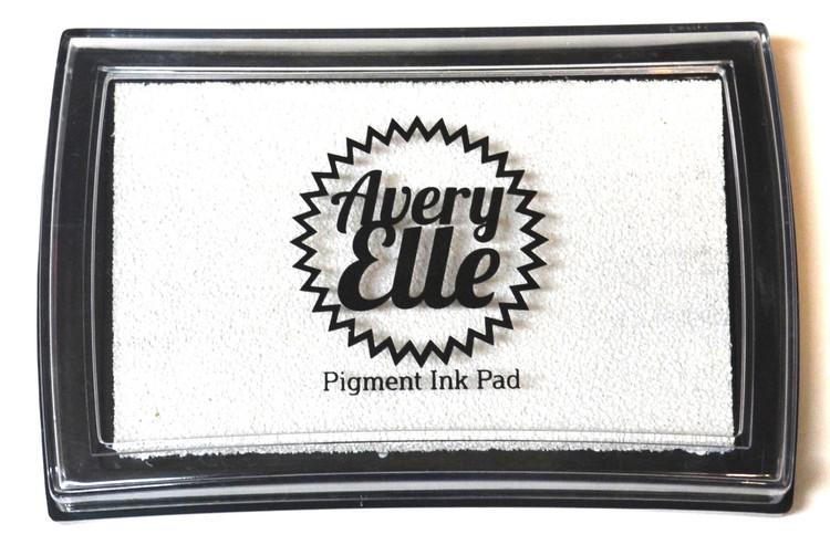 Our Pure White Pigment Ink Pad is a gorgeous opaque white and gets whiter as it dries! Our water-based premium pigment inks offer fantastic coverage with our clear stamps and are embossable, acid free and non-toxic. Made in Taiwan