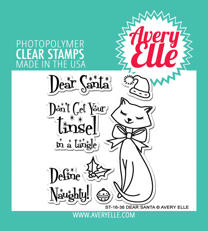 Avery Elle Dear Santa Clear Stamps