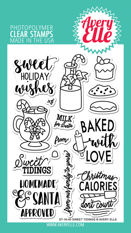 Avery Elle Sweet Tidings Clear Stamps