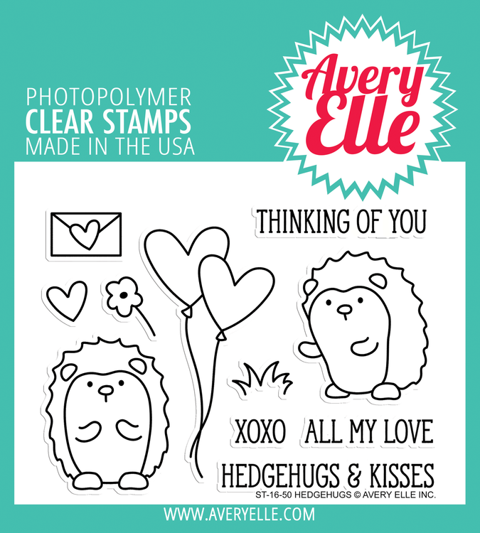 Avery Elle Hedgehugs Clear Stamps