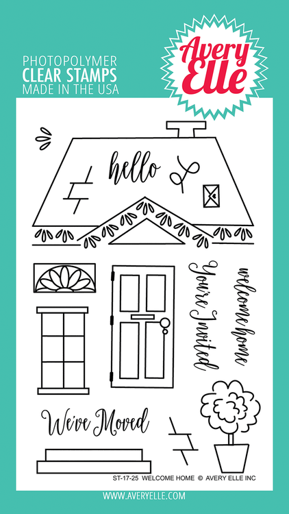 Avery Elle Welcome Home Clear Stamps