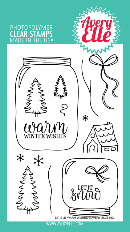 Avery Elle Warm Wishes Clear Stamps