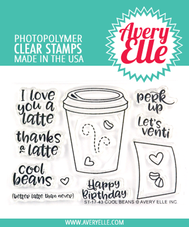 Avery Elle Cool Beans Stamp Set