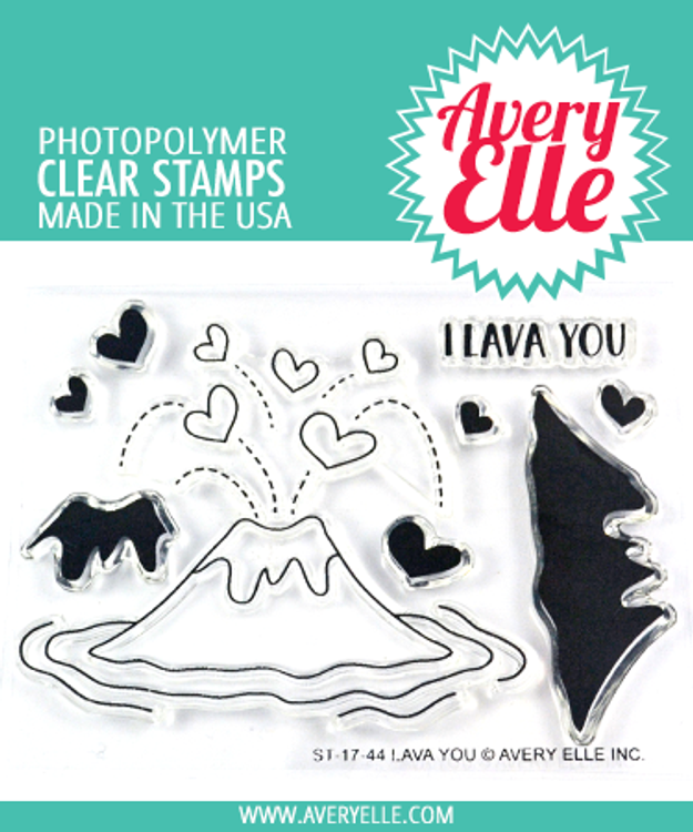 Avery Elle Lava You Clear Stamps