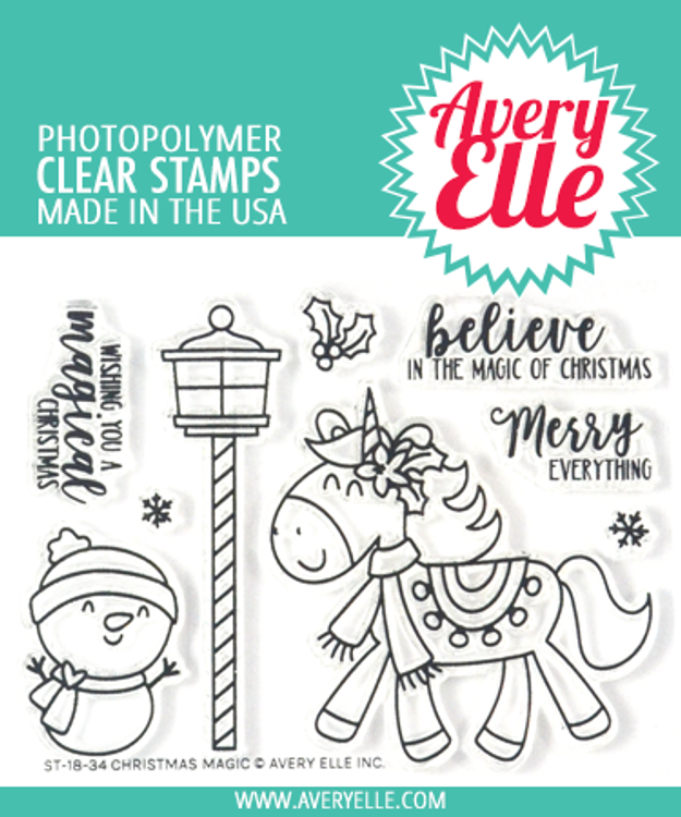 Avery Elle Christmas Magic Clear Stamps