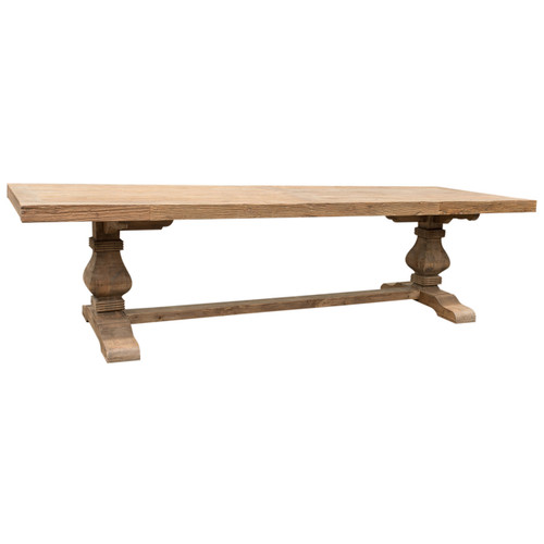 DINING TABLE PEDESTAL ELM 3.0M (F096)