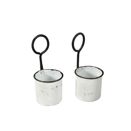 PLANTER 1 POT BAKED ENAMEL (JS036)