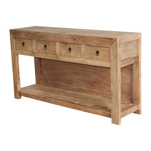 CONSOLE TABLE/VANITY 4 DRAWER (F129)
