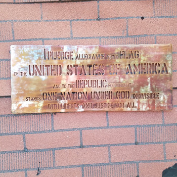 24" Rustic "Pledge Allegiance" Sign 24" Rustic "Pledge Allegiance" Sign