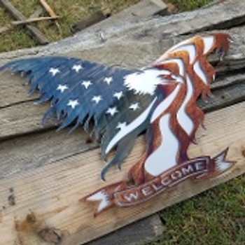 24" Eagle Welcome Sign 24" Eagle Welcome Sign