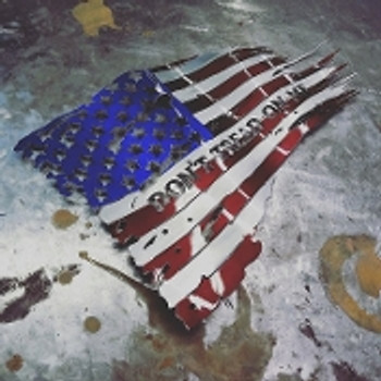 46" x 27" Painted"Dont Tread On Me" Battle worn flag 46" x 27" Painted"Dont Tread On Me" Battle worn flag