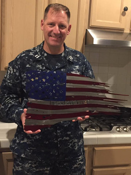 24" x 14" Battle Worn Flag 24" x 14" Battle Worn Flag