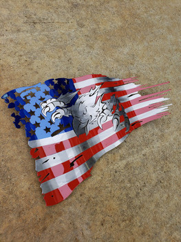 24" x 14" Bald Eagle Battle Worn Flag 24" x 14" Bald Eagle Battle Worn Flag