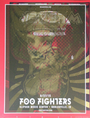 FOO FIGHTERS/WEEZER TEST PRINT 1