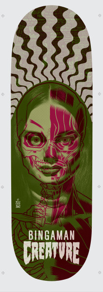 "BINGAMAN SKATE DECK" creature skateboards