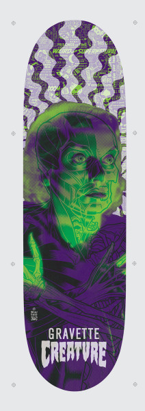 "GRAVETTE SKATE DECK" creature skateboards