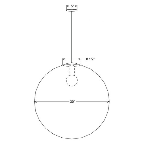 30 Inch Globe Pendant