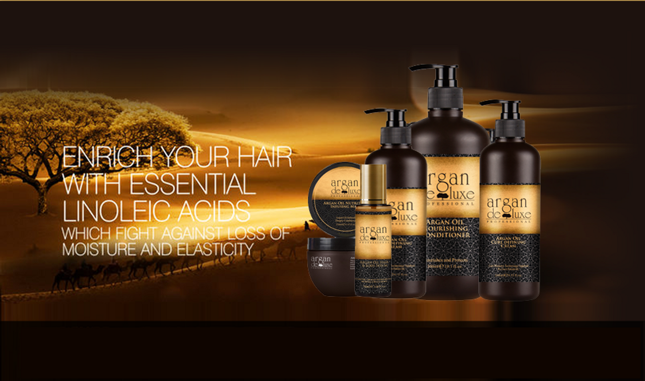 Why your hair needs Argan Oil from Argan Deluxe Luxury Line...Take your hair from dry and damaged to Strong and Shiny.