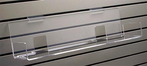 Display books and other merchandise face out or spine out on this heavy duty shelf. Ends keep merchandise in place.