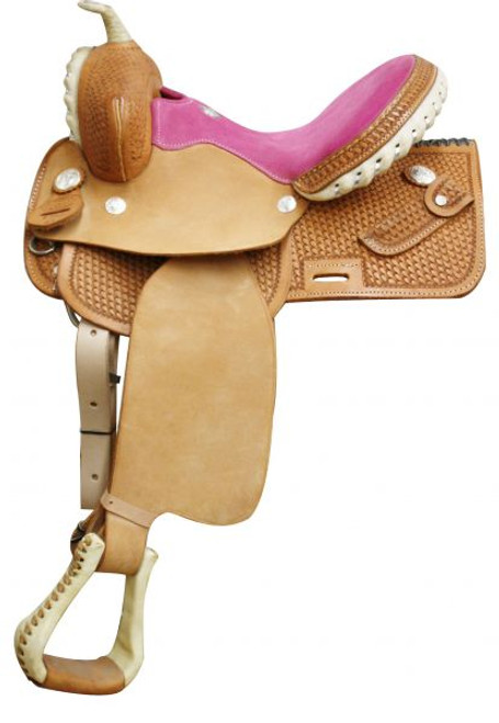 Square Skirted Barrel Saddle Pink Square Skirted Barrel Saddle Pink