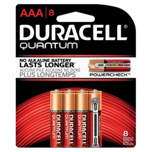 QU2400B8Z10 Duracell Battery, Alkaline, Size AAA, 8pk, 10pk/bx, 4 bx/cs (UPC# 66253) Sold as cs QU2400B8Z10 Duracell Battery, Alkaline, Size AAA, 8pk, 10pk/bx, 4 bx/cs (UPC# 66253) Sold as cs