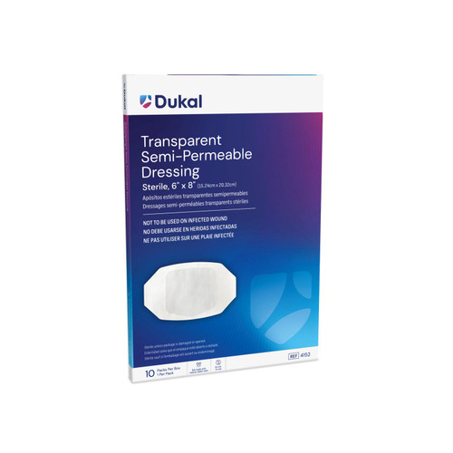 4152 Dukal Corporation Dressing, 6" x 8", 1/pk, 10 pk/bx Sold as bx 4152 Dukal Corporation Dressing, 6" x 8", 1/pk, 10 pk/bx Sold as bx