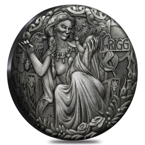 FRIGG Norse Goddesses 2 Oz Silver Coin 2$ Tuvalu 2017 FRIGG Norse Goddesses 2 Oz Silver Coin 2$ Tuvalu 2017