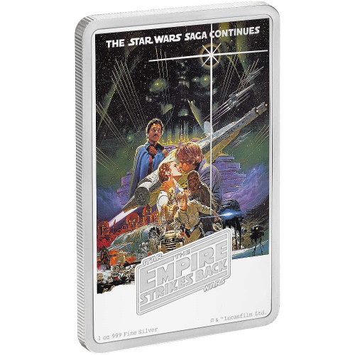 STAR WARS - THE EMPIRE STRIKES BACK - 1 oz Pure Silver Coin Niue 2017 STAR WARS - THE EMPIRE STRIKES BACK - 1 oz Pure Silver Coin Niue 2017
