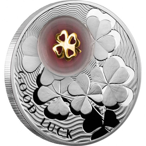 Four-Leaf Clover Lucky Coins II 2$ Silver Proof Coin Niue 2012 Four-Leaf Clover Lucky Coins II 2$ Silver Proof Coin Niue 2012