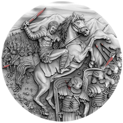 SPARTACUS - GREAT COMMANDERS 2 oz Silver Ultra High Relief Coin 2018 SPARTACUS - GREAT COMMANDERS 2 oz Silver Ultra High Relief Coin 2018