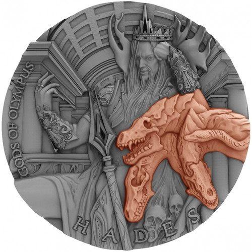 HADES Gods of Olympus 2 Oz Silver Coin 5$ Niue 2018 HADES Gods of Olympus 2 Oz Silver Coin 5$ Niue 2018