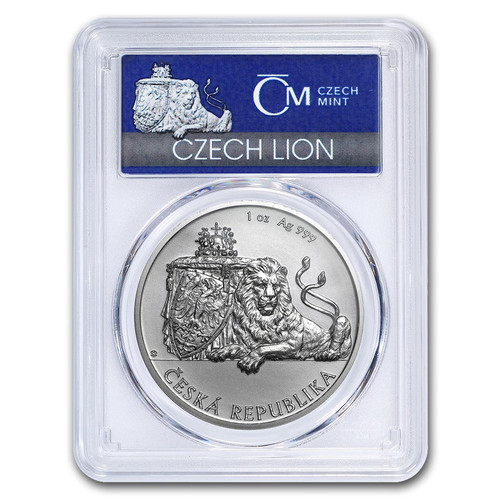 CZECH DOUBLE-TAILED LION - 1 oz Silver Coin MS-69 PCGS FS 2018 Niue CZECH DOUBLE-TAILED LION - 1 oz Silver Coin MS-69 PCGS FS 2018 Niue
