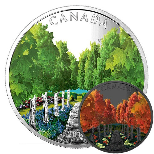 MAPLE TREE TUNNEL– GLOW IN THE DARK - 2018 $20 1 oz Proof Silver Coin MAPLE TREE TUNNEL– GLOW IN THE DARK - 2018 $20 1 oz Proof Silver Coin