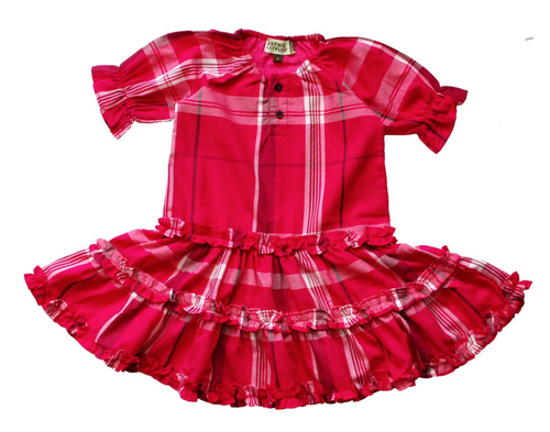 Sample Sale Halley Hot Pink Check Dress Sample Sale Halley Hot Pink Check Dress