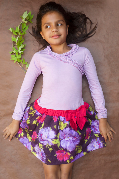 Lavender Milena Drop-waist Dress Lavender Milena Drop-waist Dress