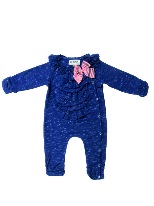 Sample Sale Royal Bow Knit Romper Sample Sale Royal Bow Knit Romper