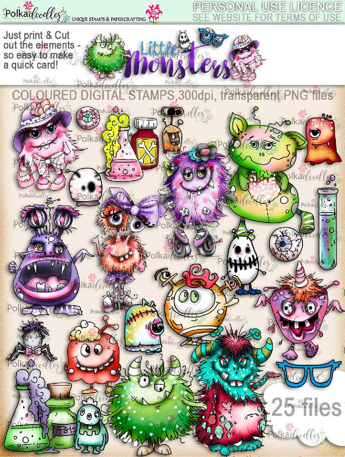 Little Monsters digi kit download - Top Banana deal Little Monsters digi kit download - Top Banana deal