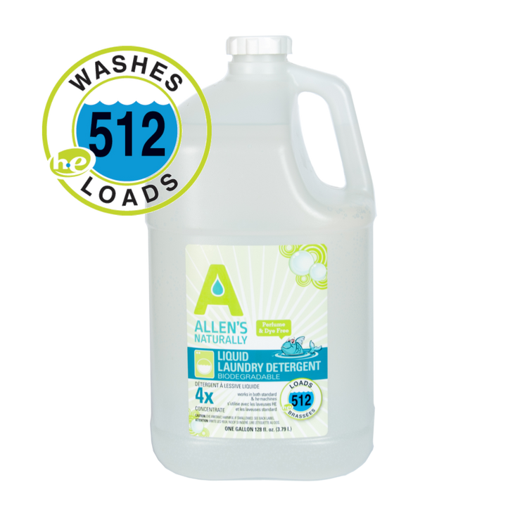 Yep, we changed the label again, but not the awesome ingredients inside. This product is still and will always be fragrance and dye free as well as super concentrated to reduce wasteful packaging and it contains the same ingredients and formula as always.
Whether you choose products simply because they are fragrance or dye free, you cloth diaper or suffer from MCS Allen's Naturally will be a great choice.