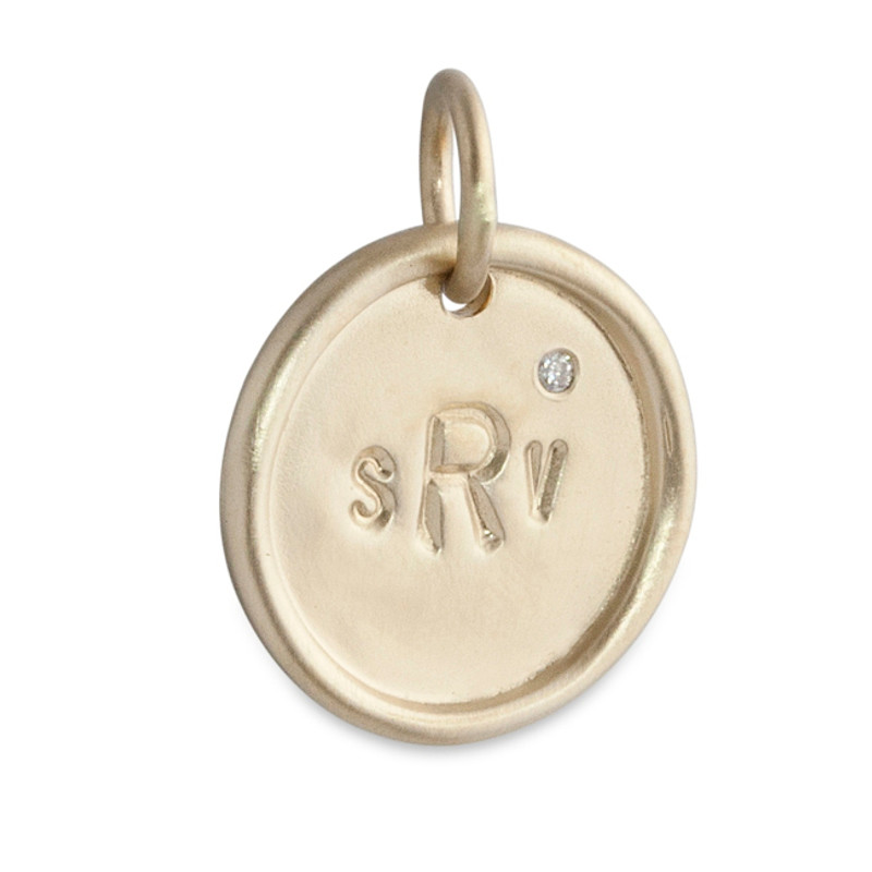 Medium Disc Silver or Gold Personalized