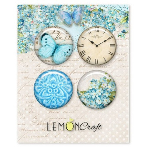 Lemoncraft Forget Me Not Buttons / Badges (Set of 4) Lemoncraft Forget Me Not Buttons / Badges (Set of 4)