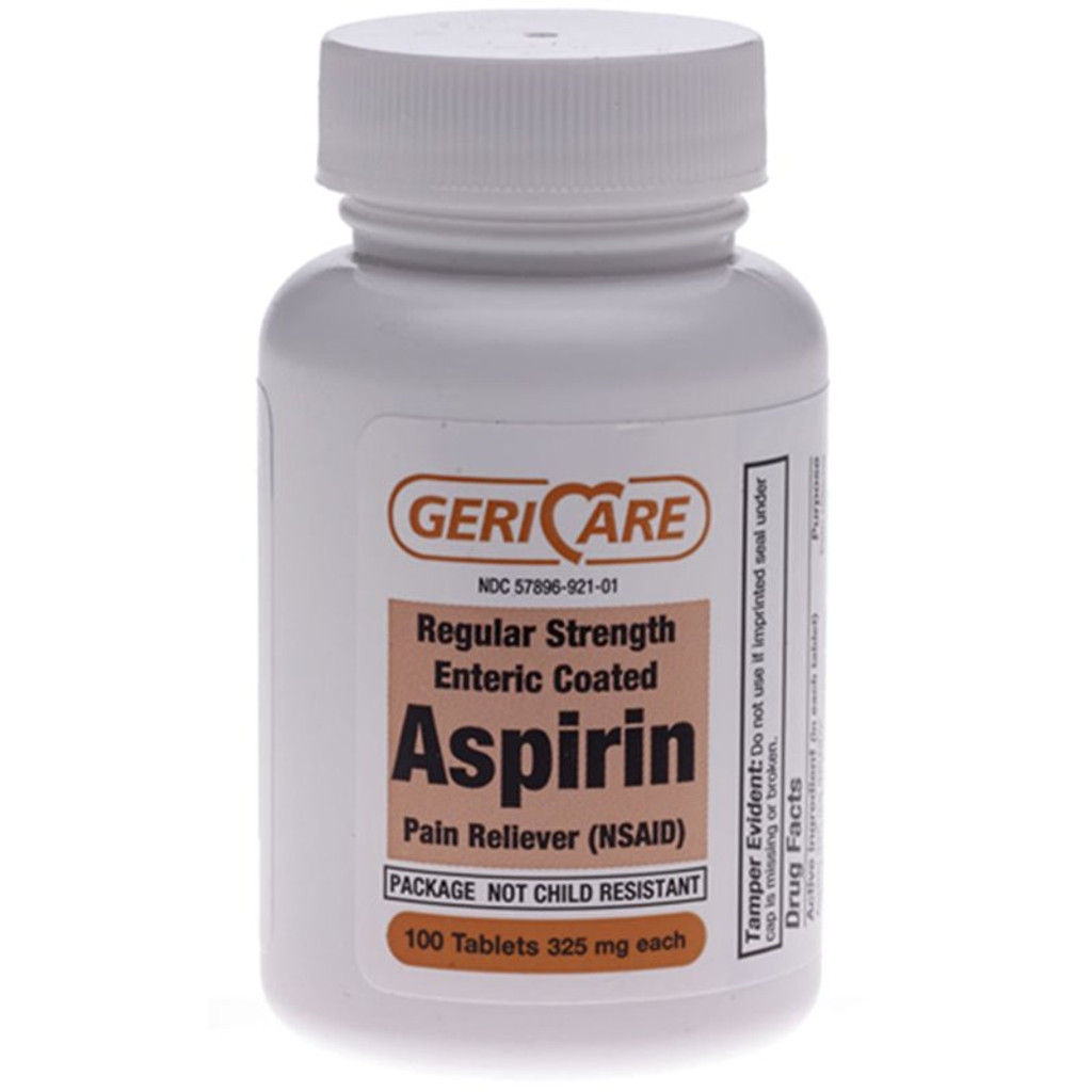 GeriCare Aspirin 325 MG 1000 Tablets Pain Reliver Fever Reducer
