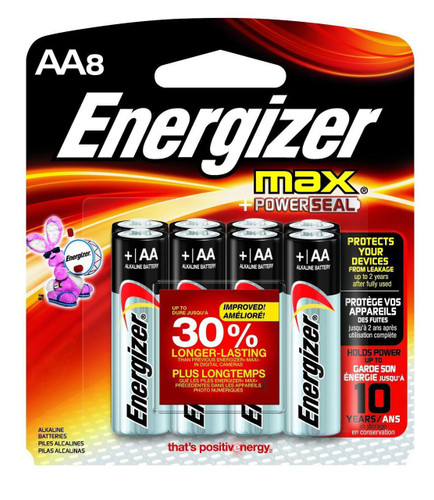 Energizer MAX AA Batteries, Designed to Prevent Damaging Leaks (8-Count)