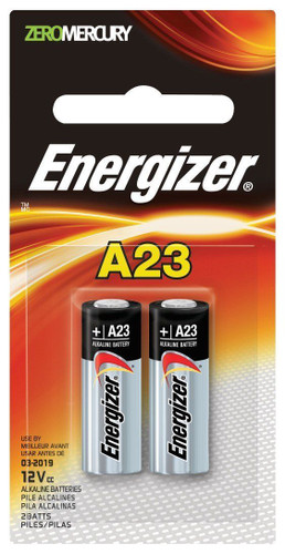 Energizer A23 Battery, 12 Volt - 2 Pack
