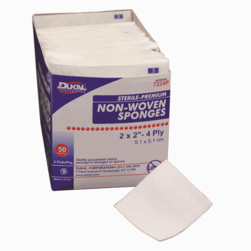 Dukal Sterile Sponge 4 PLY 2X2 SPG 50