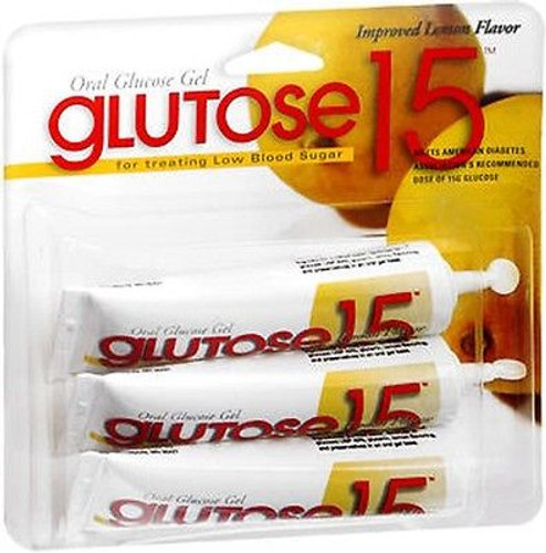 GLUTOSE 15 TUBE LEMON GEL 3X37.5GM PADDOCK
